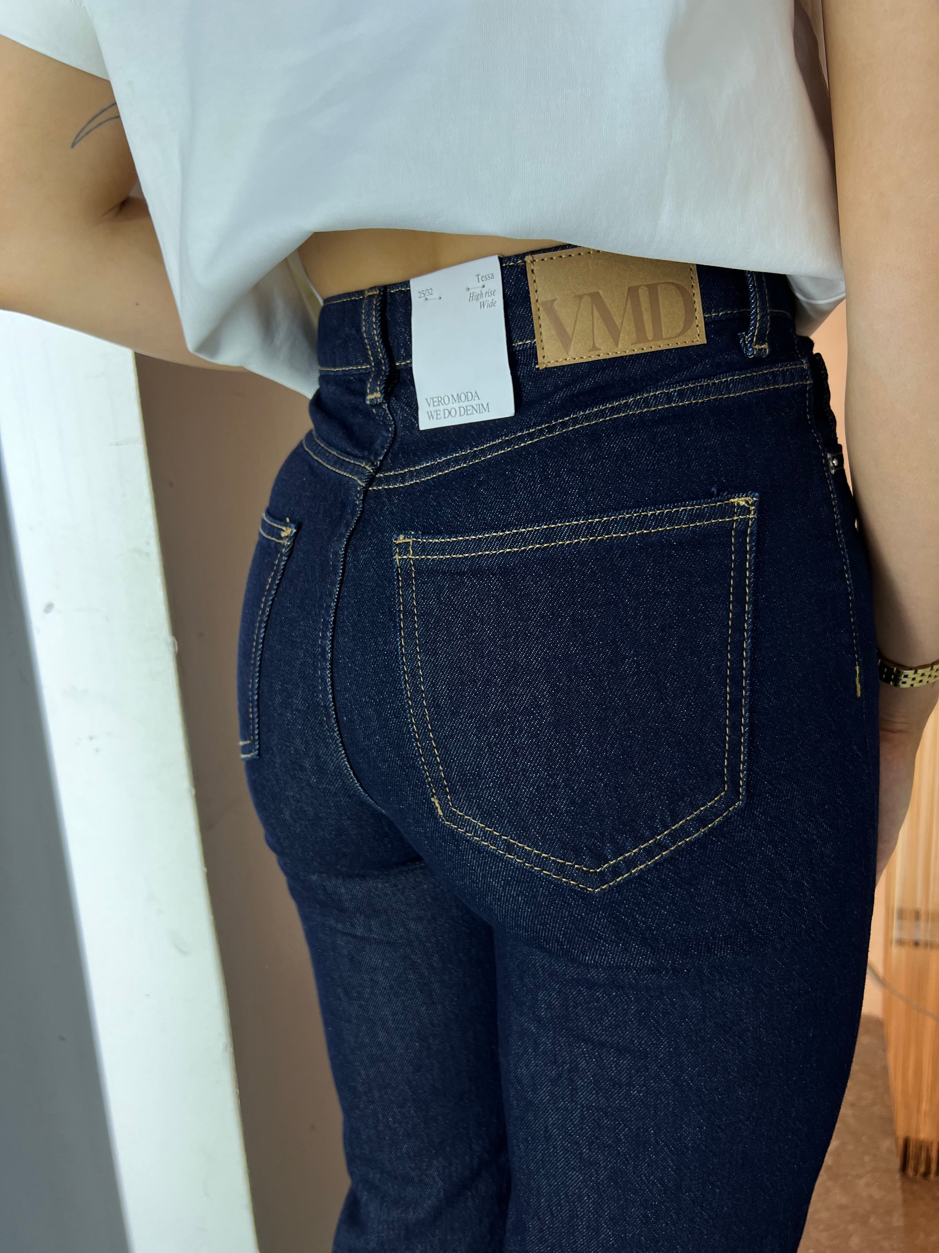 VMTESSA Jeans - Dark Blue Denim